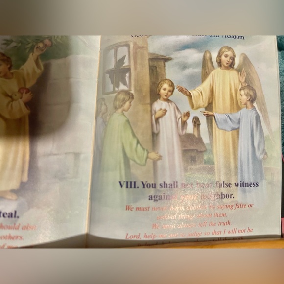 Child of God prayer book gold metallic edging vintage art beautiful - Picture 9 of 14